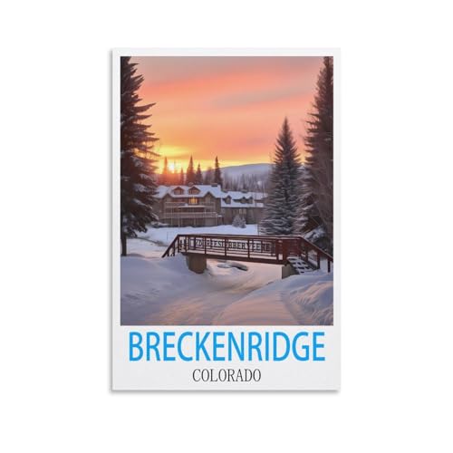 Tableau Breckenridge Colorado haut de gamme en toile tendue 50x75
