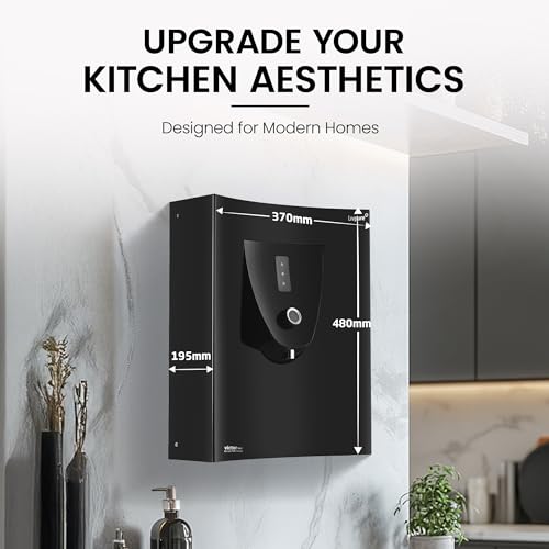 Image of Livpure Victor Instant Hot & Ambient Water Purifier With High Recovery Technology | 8 Stage Advance Purification System RO+UV+Copper+Min|Suitable For Borewell, Tanker and Municipal Water- 6L (Black)