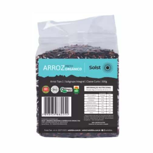 Kit 3X: Arroz Preto Orgânico Solst 500g