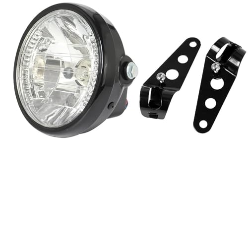 Faro de motocicleta 7 pulgadas H4 35W universal con intermitentes y 9 cables