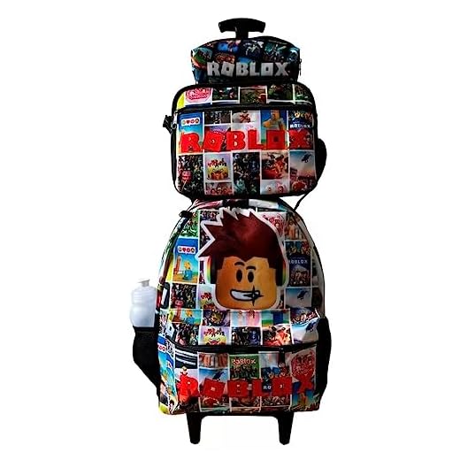 Kit Mochila Escolar Rodinha Com Estojo E Lancheira Infantil