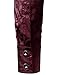 ZEROYAA Men's Luxury Jacquard Long Sleeve Dress Shirt Shiny Satin Slik Like Wedding Party Prom Shirts ZLCL27-Maroon X-Large