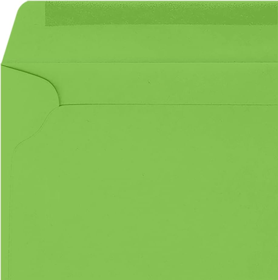 LUXPaper 9 x 12 Booklet Envelopes | Limelight Green | 80lb. Text | 50 Qty