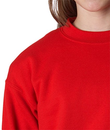 Gildan Youth 7.75 oz. Heavy Blend 50/50 Fleece Crew>XS FOREST GREEN3