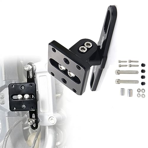 Soporte GPS de acero para Yamaha XJR 1200 de 1995 a 1999 con acabado negro mate