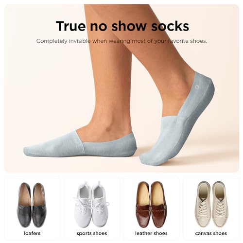 Image of Storm Empire No Show Socks 3 Pairs for Women and Men, Non Slip, Low Cut Liner, Invisible, Loafer, Sneaker, Flats, Boat Socks