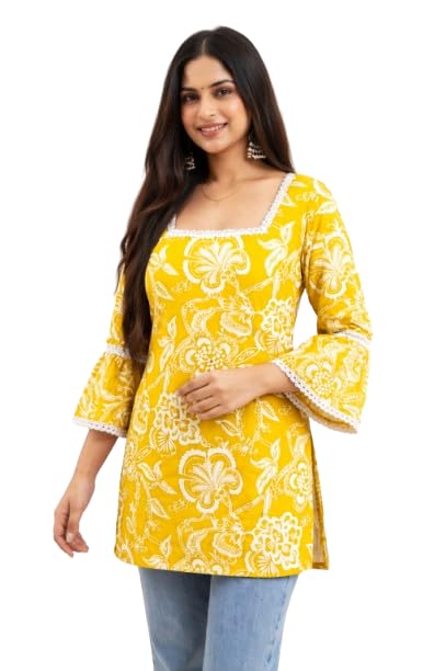 Image of Women's and Girls Short Kurti in TopsTunic | Ladies Ethnic Tunic
