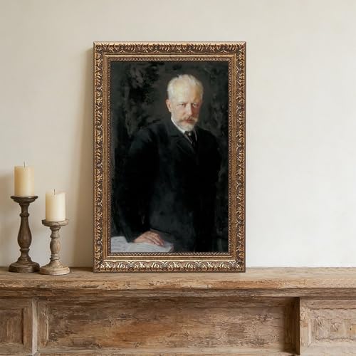 Toile Tchaikovsky Piotr Ilyich de qualité supérieure avec cadre à suspendre - 4