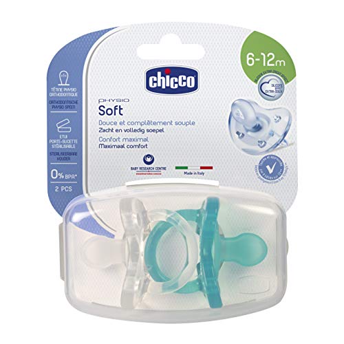 Chicco Tout Silicone Sucette Physio Soft 6-12 Mois