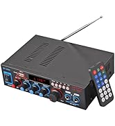 PROZOR Bluetooth Amplifier Hi-Fi Stereo 40 W + 40 W 12 V 220 V Car Amplifier with Bluetooth Radio 2 Ka...