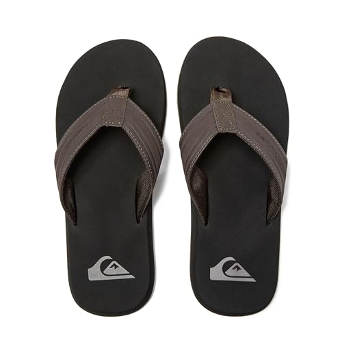 Image of Quiksilver Monkey Wrench Flip Flops for Men, Arch Support Athletic Mens Sandals, Thong Mens Slides