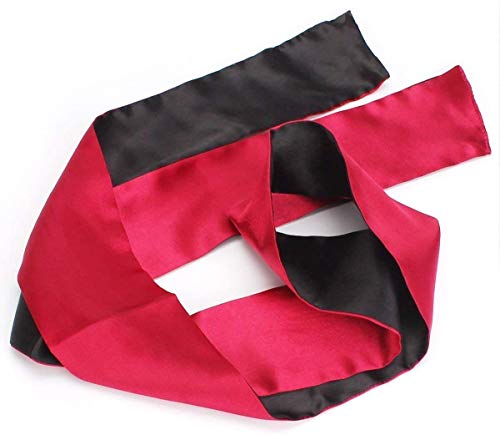 Soft Satin Eye Mask Blindfold Comfortable Sleeping Masks - 59 in x 2.8 in - Image 5