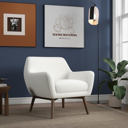 Sillón Comodo Plegable Blanco y Marrón miniatura 4