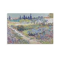 Amazon.co.jp: フィンセント・ファン・ゴッホ 絵画『花咲く庭と小道