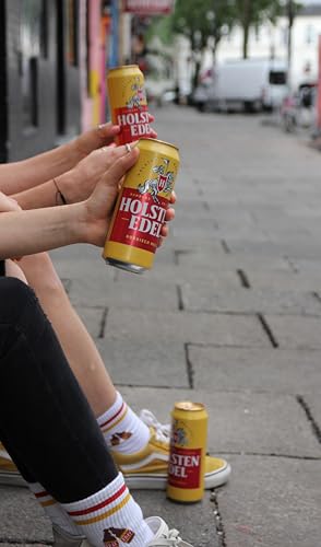 Holsten EDEL 4,8 % Vol. |24 Dosen Helles Bier 0,5 unvergleichlich mild und süffig im Geschmack | Bierdose Einweg (24 X 0.5 L)