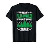 Pilzsammler T-Shirt Pilze sammeln Herren Shirt
