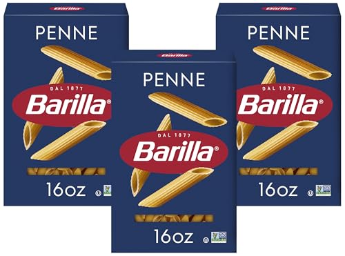 Barilla Penne Pasta, 16 oz. Box - Non-GMO, Made with Durum Wheat Semolina - Kosher Certified, (Pack...