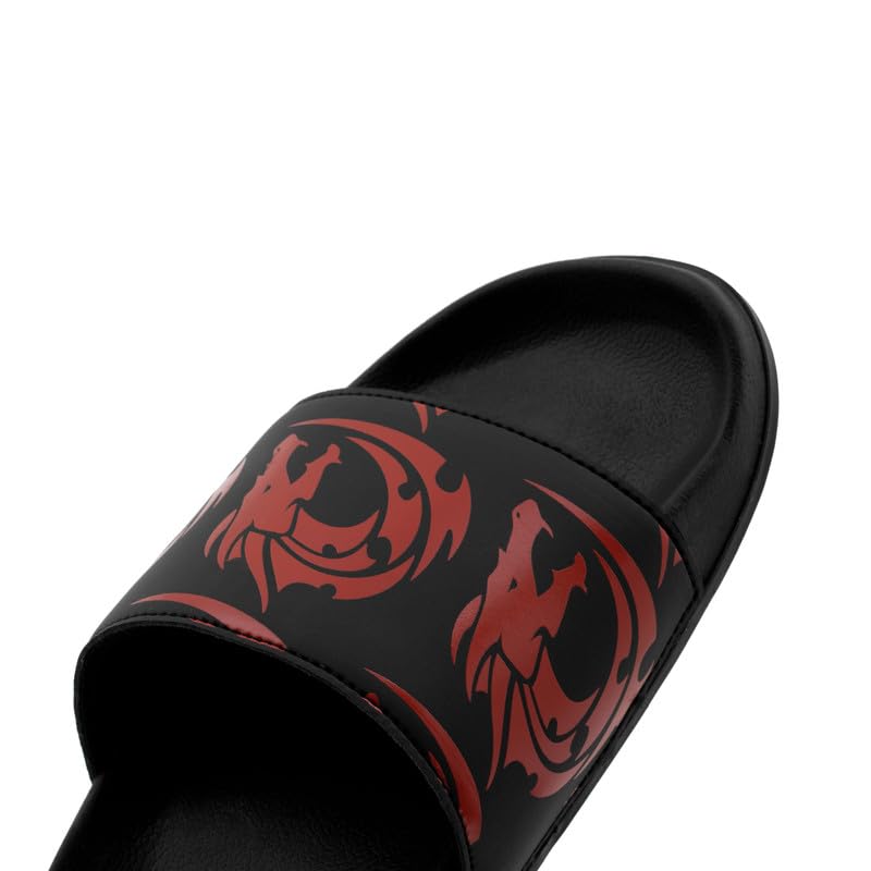 Image of ARVAN Mens Abstract Print EVA Sliders | Lightweight Slip-On Slippers with Cushioned Sole | Casual Open-Toe Slides