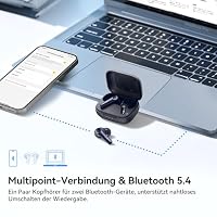 EarFun Air Pro 4 Bluetooth Kopfhörer mit Adaptive Hybride Geräuschunterdrückung, aptX Lossless, Hi-Res Audio, LDAC, 6 Mikrofone cVc 8.0 KI Anrufe, 52H Akku, Multipoint, Bluetooth 5.4, In-Ear Detection – Ansicht 7