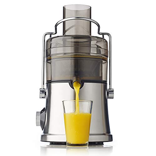 Omega C2100S High Juicer With Extra Large Three-Inch Chute Extracts Juice From Whole Foods & Includes A Stainless Steel Filter & High Low Settings, 3-Speed, Silver #TOP4