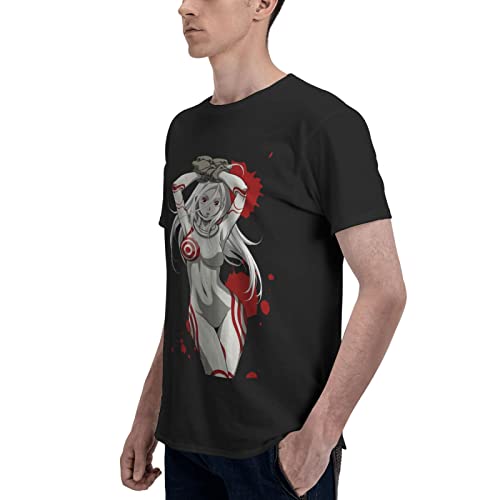 Anime 3D Printing T Shirt Deadman Wonderland Shiro Men Short Sleeve Tops Fashion Summer Tee Black #TOP4