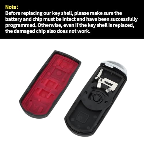Coque de clé Mazda 3 2014-2018 de haute qualité avec 3 boutons - 5