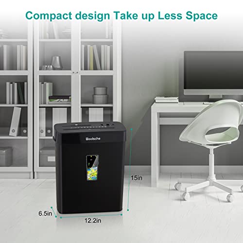 Paper Shredder, 10-Sheet Cross Cut With 3.43-Gallon Basket, P-4 Security Level,3-Mode Design Shred Cd And Credit Card, Durable&Fast With Jam Proof System, Woolsche Paper Shredder For Home Office (Etl) #TOP6