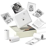 Phomemo M02 Pro 300DPI ミニプリンタ モバイルプリンター サーマルプリンター 3ロールシール付き スマホ対応 写真印刷 ポータブル型 手帳 写真/リスト/領収書/付箋/ワード/ウェブラベル/メモ/ラベル/勉強ノート 学生 友人 家族 新生活 プレゼント Bluetooth接続 在宅勤務 自宅学習 多国言語APP 日本語取扱説明書 iOS Android対応
