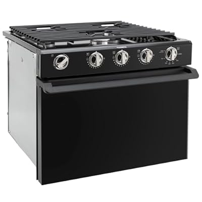 Generic Replacement for Dometic R1731-BBPFMO - 50516 RV Stove | 16"" Tall Gas Range and | Black Finish