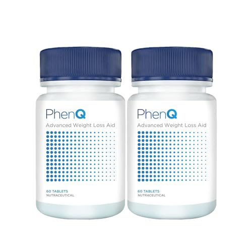 PhenQ Advanced Weight Loss Aid Supplements, Natural Fat Burner Tablet (500mg) for weight loss for Women & Men, Metabolism Booster to Burn Calories (60 Table Pack of 2) PhenQ Advanced Weight Loss Aid Supplements, Natural Fat Burner Tablet (500mg) for weight loss for Women & Men, Metabolism Booster to Burn Calories (60 Table Pack of 2)