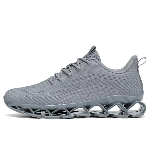 Image of Mens Running Shoes Casual Sport Athletic Fashion Walking Sneakers Lace up Blade Non Slip Breathable Mesh