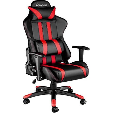 Silla TecTake Racing Gaming Ergonómica con Soporte Lumbar Cover