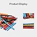 164PCS Heat Shrink Tubing Kit 2:1 Electric Insulation Heat Shrink Tube, 5 Colors 8 Sizes for Industrial, Automotive, Wire and Cable Repair
