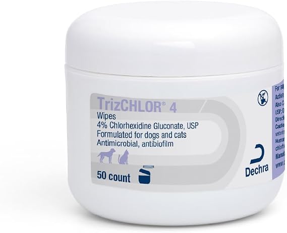 4 Wipes for Dogs and Cats, 50 Count