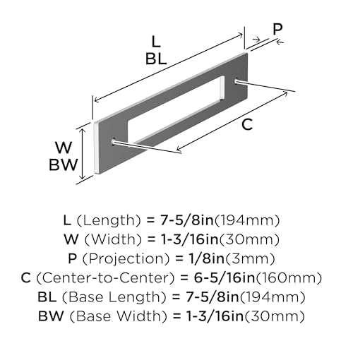 Image of Amerock Medora 6-5 /16 inch Polished Chrome Backplate | Decorative zinc cabinet hardware backplate designed to complement knobs and pulls while protecting cabinet surfaces