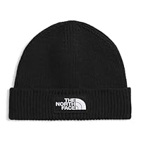 The North Face Unisex Logo Box Cuffed Mütze, TNF Black, One Size