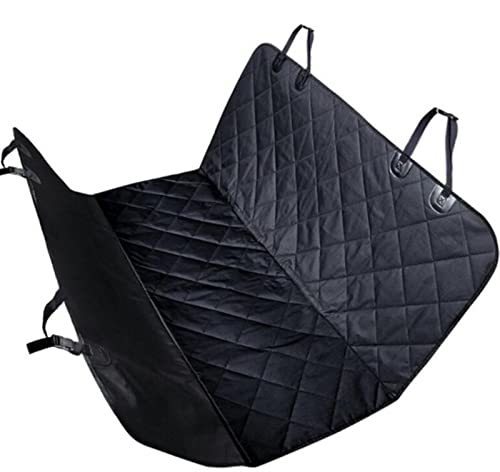 Funda Asiento Coche Perro Funda de asiento de coche para perro, portador de malla para mascotas, Protector de cojín de asiento trasero de coche con cremallera y bolsillo Funda Coche Perro(Camel)