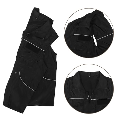 VICASKY Hundetrainer Trainingsweste XL Kratzfeste Atmungsaktive Hundehalter Weste mit Reflektierenden Streifen und Großen Taschen für Gehorsamstraining