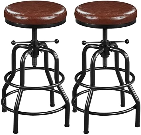 36 Inch Bar Stools Yaheetech Adjustable Bar Stool Industrial