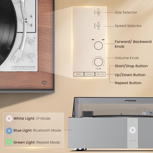 Image of 1 BY ONE Fully Automatic Record Player, All-in-One Vinyl Turntable