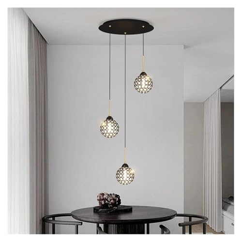Lampe suspendue à LED moderne luminaire sphérique pour salle à manger et hall