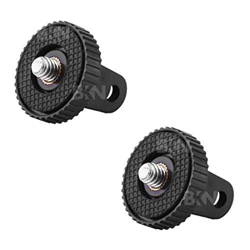 BKN® Tripod Mount Screw Adapter Compatible with GoPro Hero 9 8 7 6 5 4 3+ 3 Mount to 1/4 Thread Used for GoPro Hero SJCAM Xiaomi YI - Set of 2