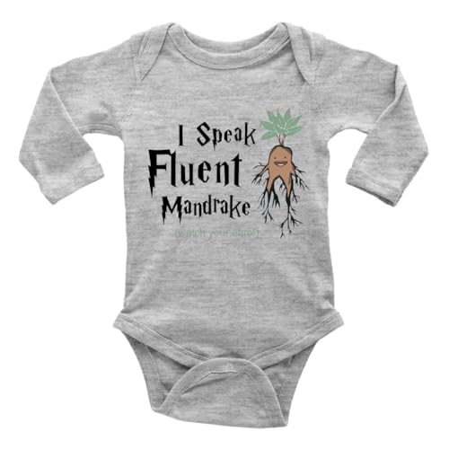 Image of GKrepps I Speak Fluent Mandrake Watch Your Ears! Baby Clothes Newborn Organic Bodysuits Romper