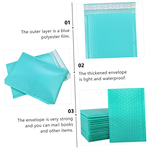 Ciieeo 50 Pçs Saco De Espuma De Embalagem Saco De Correio Sacos De Embalagem De Roupas Envelopes Azu