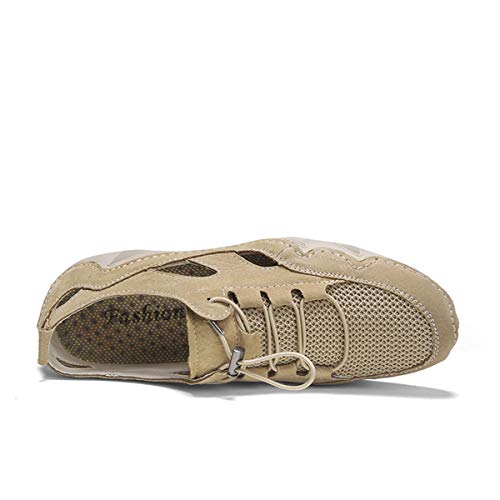 Men's Summer Handmade Outdoor Breathable Lace Up Driving Non-Slip Fashionable Comfort Lightweight Loafer Shoes for Men3