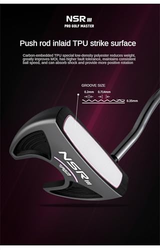Canne de poussee de golf maillet acier 3 degres haute precision - 4