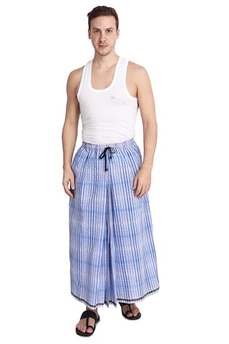 Gowri Tex Elastic Premium Cotton Lungi With Dual Packet Pack Of 1