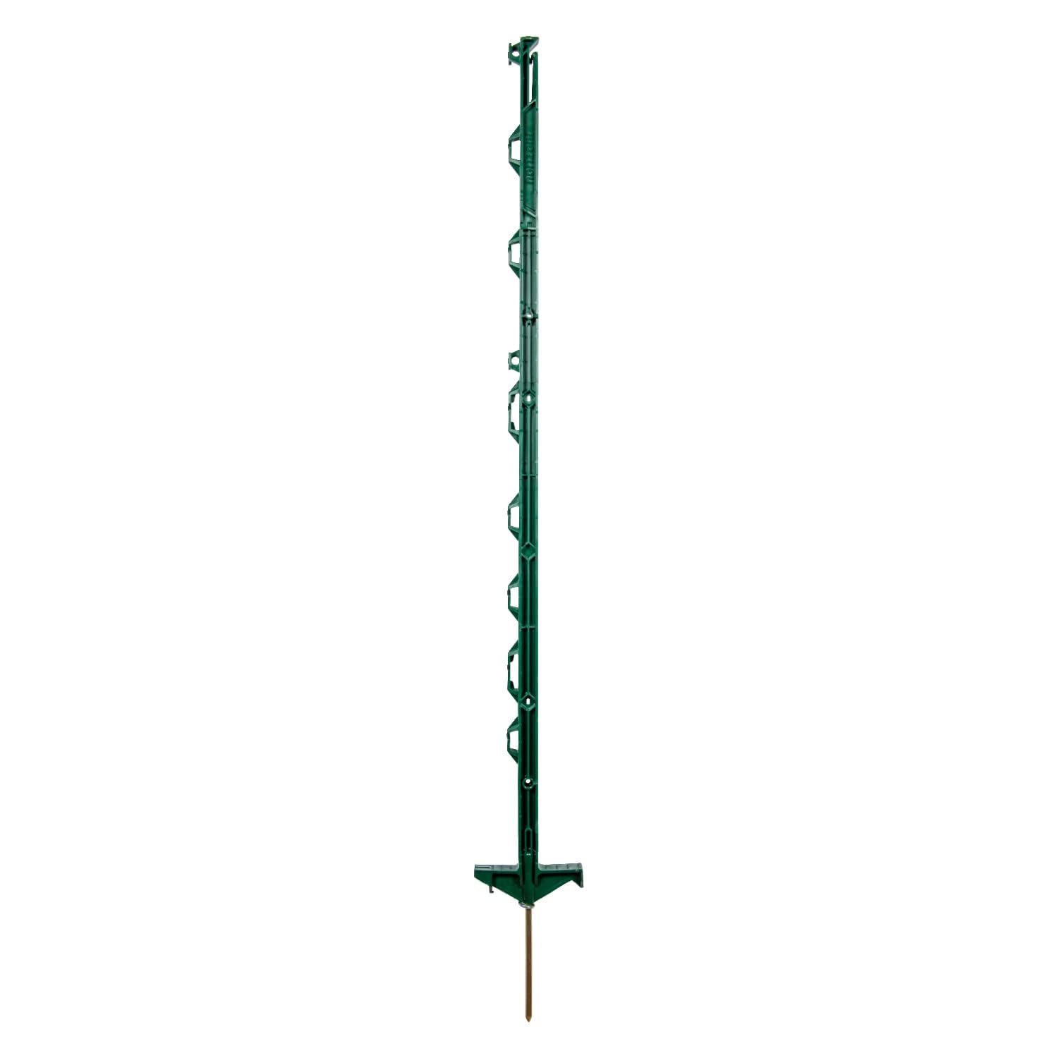 Weidezaunpfähle Kunststoff 20 Stück grün 108cm Doppeltritt mit Ösen