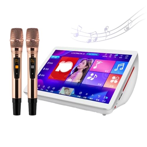 MOPSHE Nouvelle Machine de karaoké 2024, écran Tactile de 19,5 Pouces, contrôle par Application téléphonique, téléchargement Gratuit de chansons sur Le Cloud, système de karaoké Tout-en-Un