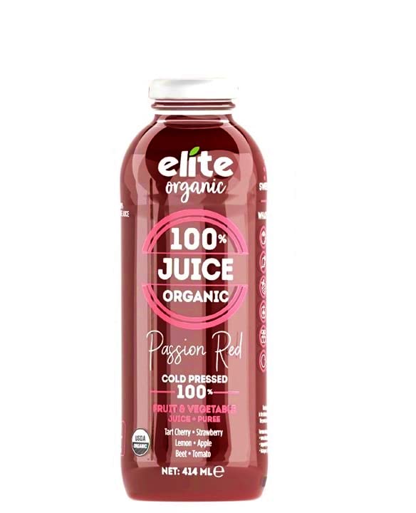 Elite Organic100% Cold Pressed Passion Red Juice 414 ml